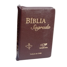 Bíblia Sagrada CNBB (Nova Tradução Oficial) - Luxo com Zíper Marrom