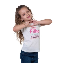 Baby Look Infantil Ser Filha é Uma Dádiva