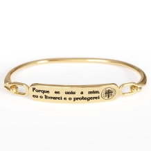 Pulseira Medalha das Duas Cruzes