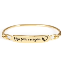 Pulseira Seja Forte e Corajosa